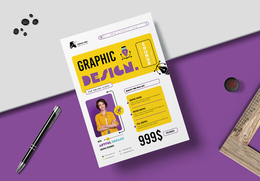 Graphic Design Course Flyer