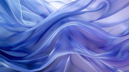 Obraz premium Elegant Gradient Frosted Glass Design with Flowing Indigo and Periwinkle Tones, Reflecting Modern Aesthetics and Artistic Flair