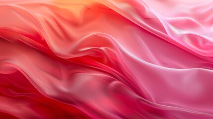 Fototapeta premium Elegant Gradient Frosted Glass Vase with Flowing Crimson and Coral Tones, Exuding a Sophisticated and Artistic Ambiance