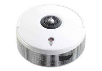 smoke detector isolated on transparent background.