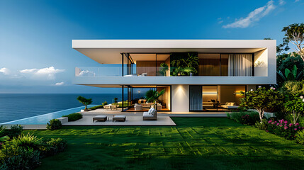 Modern Cliffside Home with Ocean Views