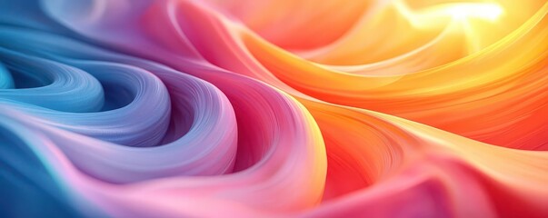 Obraz premium Abstract art of swirling warm air currents and vibrant colors, representing heat distribution