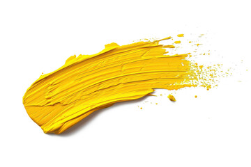 Yellow stroke of paint