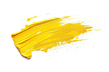 Yellow stroke of paint
