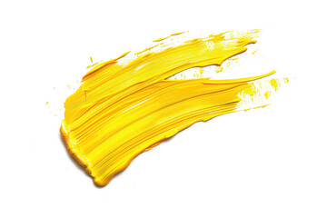 Yellow stroke of paint