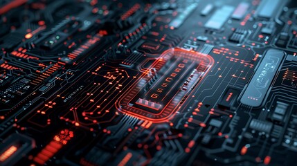 A secure login interface displaying intricate encryption patterns, ensuring data protection during authentication
