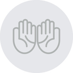 Obraz premium dua Vector Line Grey Circle Grey