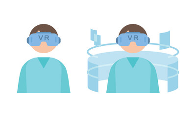 VRゴーグル　男性