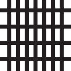 Black white background of squares and intersecting stripes and lines. Checkered striped seamless repeat pattern. Vector illustration. EPS 10/Ai