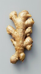 ginger isolated on vertical solid background