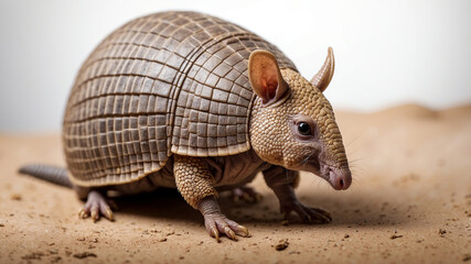 Curious Squirrel on Soil Ground in a Natural Setting, Captured in a Close-Up Perspective with a Focus on Its Texture and Details