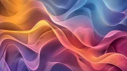 Obraz premium Energetic Abstract Wave Patterns in Dynamic Gradient Hues