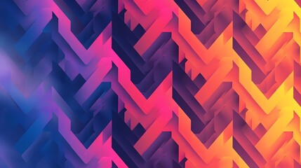 Fototapeta premium Vibrant Geometric Zigzag and Chevron Patterns for Dynamic Sports Background