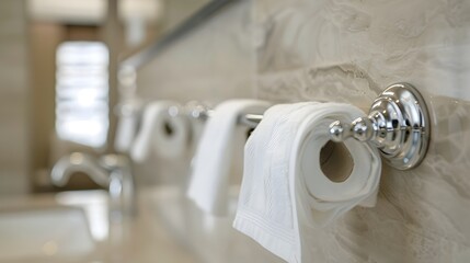 Bacteria Colonies on Bathroom Tissue Holders - Highlighting Common Transmission Points for Germs