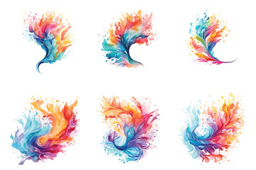 Fototapeta premium Watercolor splatter logo design