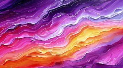 Obraz premium Watercolor Wave Painting in Pastel Hues