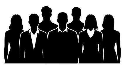 Stylish People Silhouette Graphics for Modern Design, Dynamic People Silhouette.