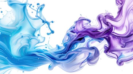 Obraz premium Dynamic Waves in Motion with Fluid Colors