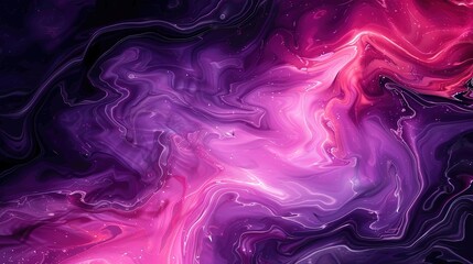 Obraz premium Abstract Digital Artwork Depicting Cosmic Nebulae, Galaxies, and Stars