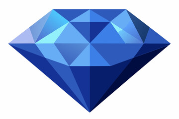 Beautiful Sapphire diamond vector arts illustration