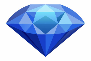 Beautiful Sapphire diamond vector arts illustration