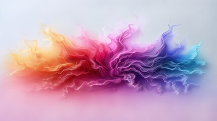 Obraz premium Abstract Artwork Showcasing Pink and Blue Hues