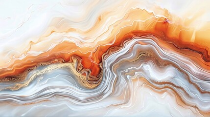 Abstract Artwork Depicting Waves, Ripples, or Fluidity in Space