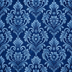 navy blue patterned fabric texture or background