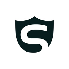 logo letter s security. design combination of a letter and padlock into one unique and simple logo. gray texture. white isolated. for company and graphic design. modern template. vector illustration