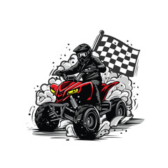 atv smokey with winner flag © yusuf