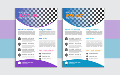 Creative and Futuristic business Flyer design. marketing, business proposal, promotion, advertise, publication. flyer design template for print. Creative Flyer Layout