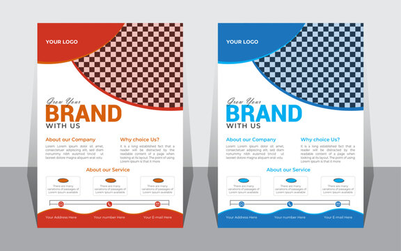 Creative and Futuristic business Flyer design. marketing, business proposal, promotion, advertise, publication. flyer design template for print. Creative Flyer Layout