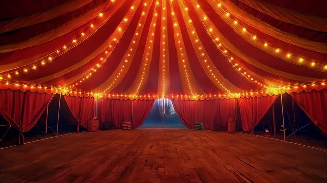 video of Circus tent from inside