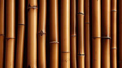 Fototapeta premium Bamboo wood texture with its distinctive, straight grain and nodes, wood texture, background 