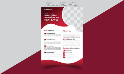 Professional Modern  Business Flyer Design Template Brochure Cover 