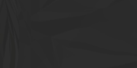 Dark black crumpled paper texture background. black crumpled and top view textures can be used for background of text or any contents.	