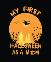 Happy Halloween Vector T-Shirt Design, Template