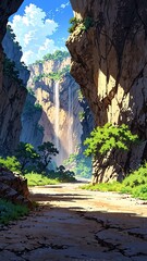Fototapeta premium carlsbad caverns national park usa natural wonders around the world morning view anime