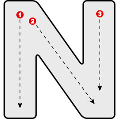 Capital Letter Tracing Guide