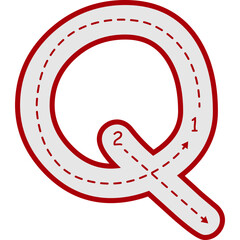 Capital Letter Tracing Guide