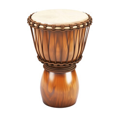 African drum 3d icon, on isolated transparent background