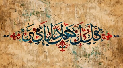 Fototapeta premium ramadan mubarak arabic calligraphy