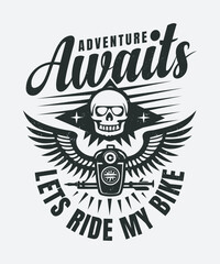 Fully editable Vector EPS 10 Outline of Biker - Bike Lover T-Shirt Design an image suitable for T-shirts, Mugs, Bags, Poster Cards, and much more. The Package is 4500* 5400px