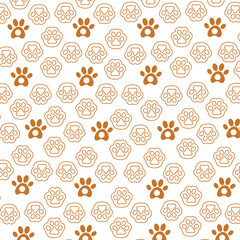 Paw Pattern Seamless