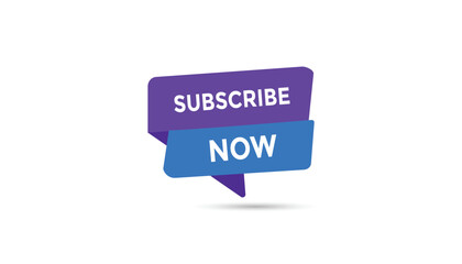Subscribe now button web banner templates. Vector Illustration 