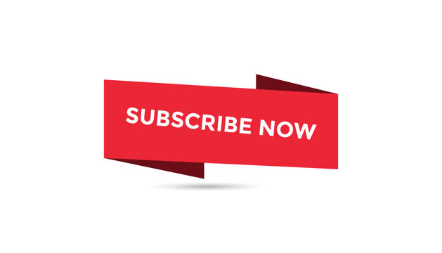 Subscribe now button web banner templates. Vector Illustration 