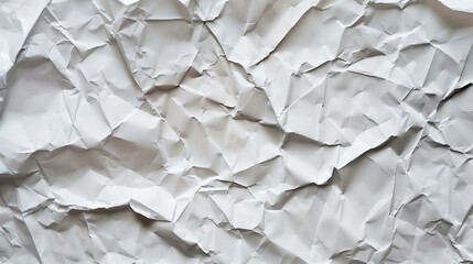 Fototapeta premium Aged White Paper with Creased and Crumpled Texture, Perfect for Urban Billboard Design and Grunge Backgrounds
