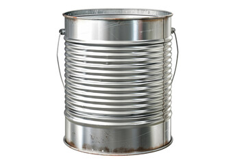 tin can isolated on transparent background.