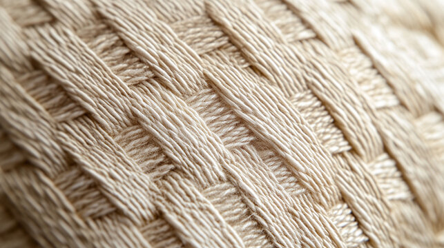 Eri and Muga Silk Fibers Interwoven into a Rich Basket Weave