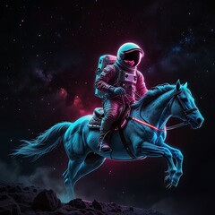 Fototapeta premium person with a horse